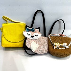 3 Spring Easter Preschooler Girls Purses/Pocketbooks Dress Up Pretend Play